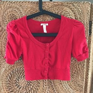 Two (2) Short Sleeve Crop Tops